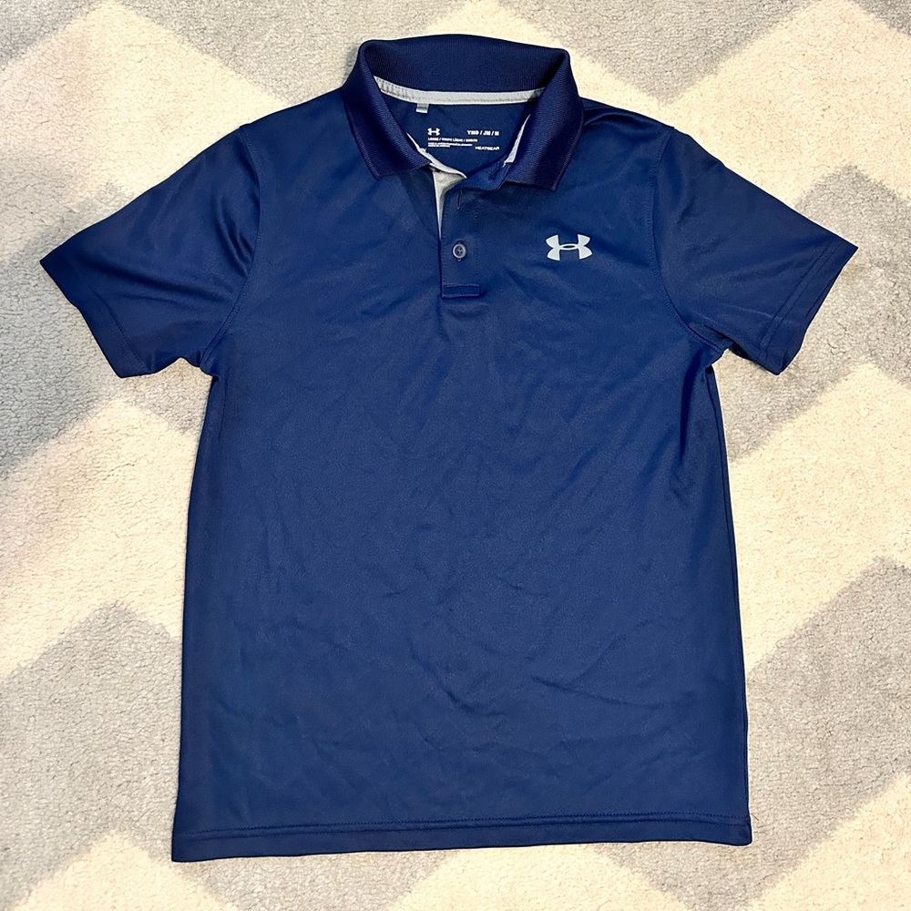 Under Armour Boys' Performance Polo Navy - Medium
